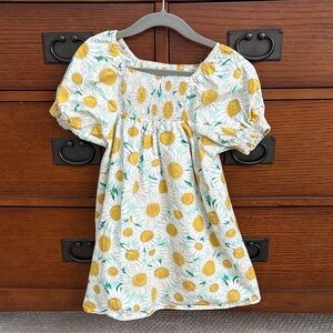 Floral Yellow and White Dress by Zara - size 4-5